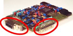 SIOX daughter-card module with host-SIOX and external I/O connectors